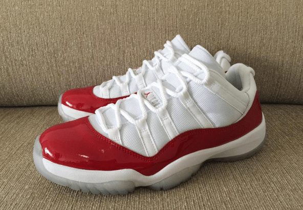 First Look: Air Jordan 11 Low White Varsity Red 2016 Retro
