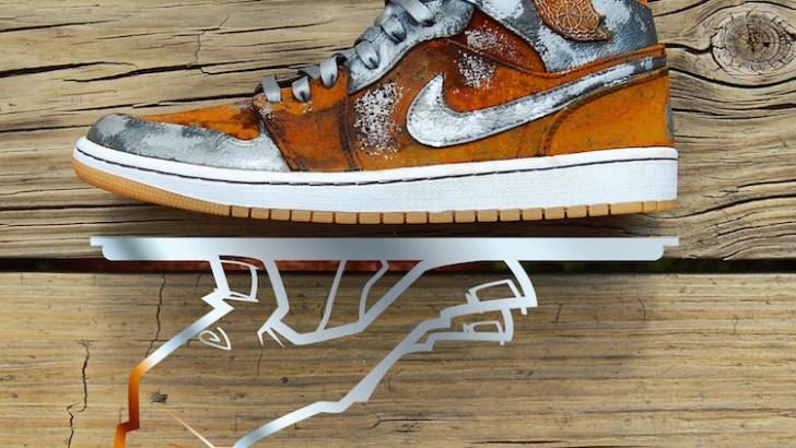 Air Jordan 1 Mid “Rust Bucket” By GourmetKickz // Custom Sneaker