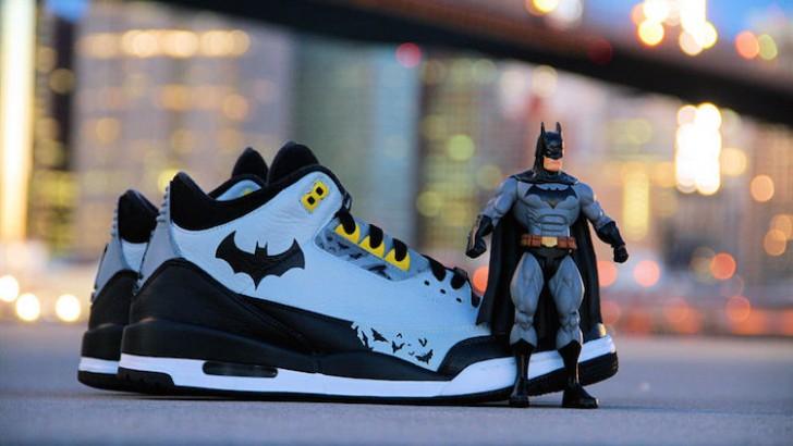 “Justice League Series: Batman” Air Jordan 3 Custom by Ecentrik Artistry // Custom Sneaker