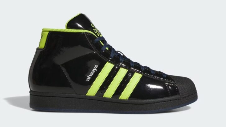 Always x adidas Pro Model ADV “Core Black/Semi Solar Slime”